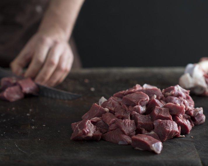 Lamb dice 500 gm