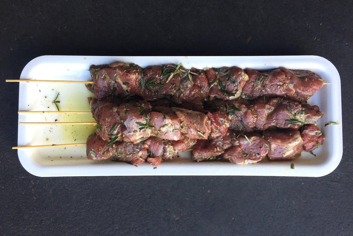 Lamb skewers - marinated x 5