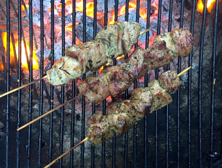 Lamb skewers - marinated x 5