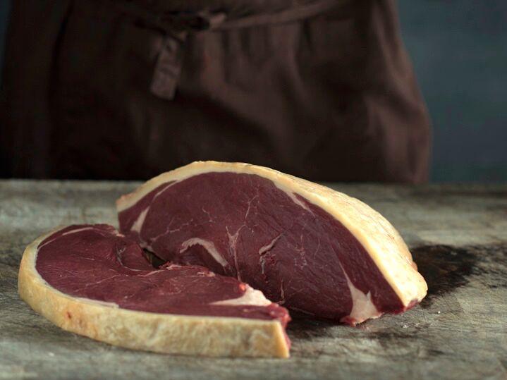 Pastured beef rump steak, dry aged