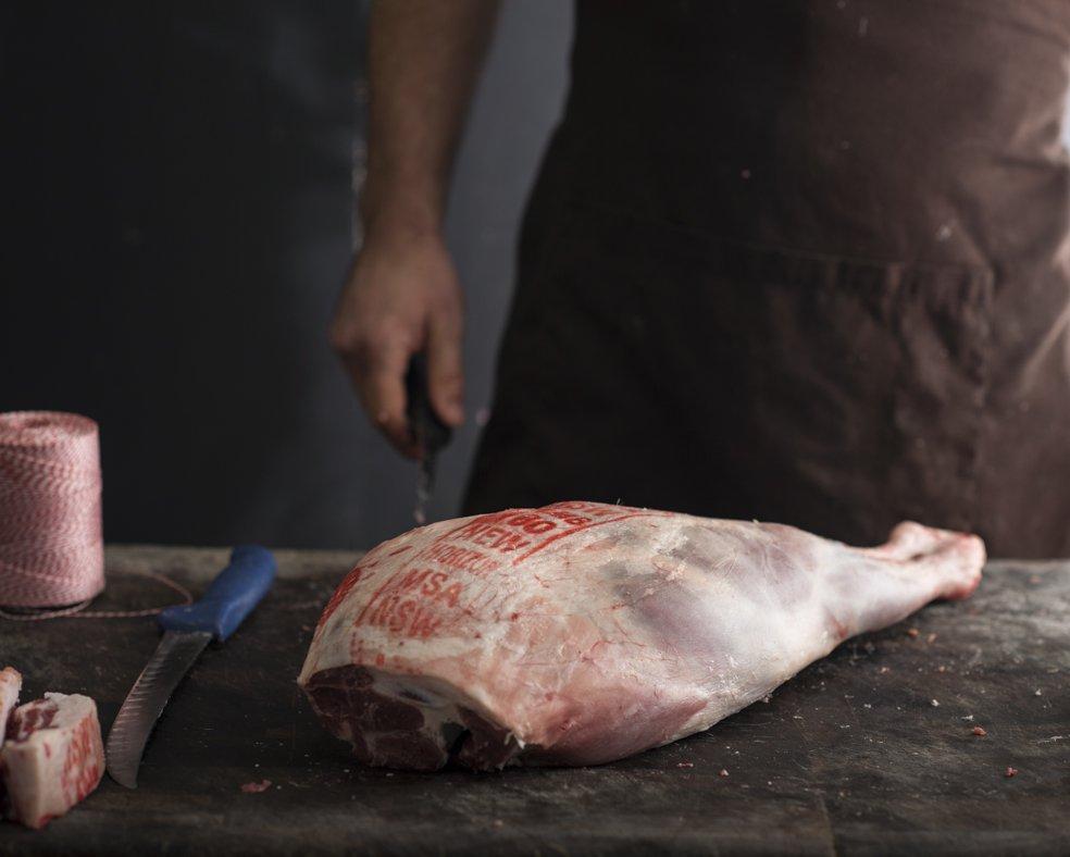 Goat breast rolled roast, marinated KG
