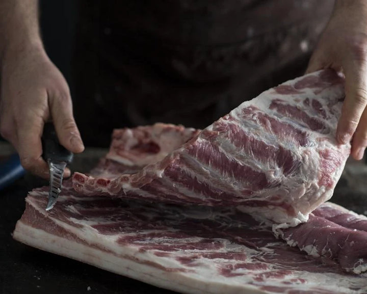 Organic Pastured pork ribs, US style app 1.0 kg