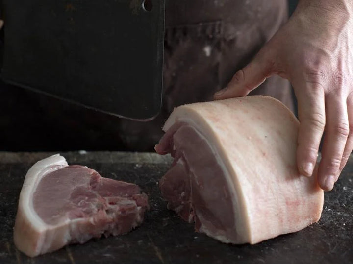Organic Pastured pork loin chops - app 500 gm