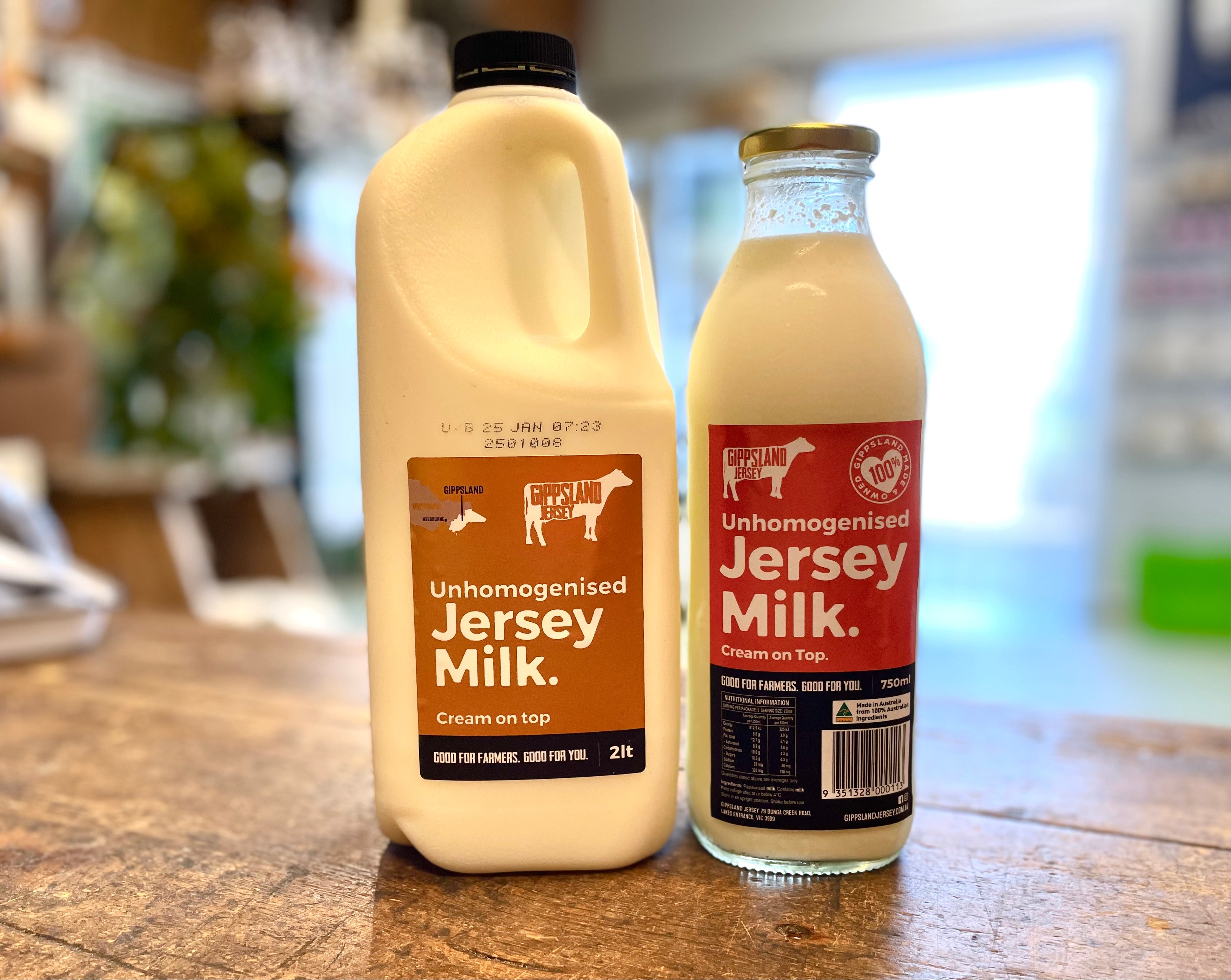 Gippsland Dairy Jersey Milk 750ml Glass – Feather and Bone Butchery