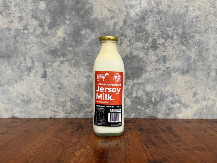 Gippsland Dairy Jersey Milk 750ml Glass