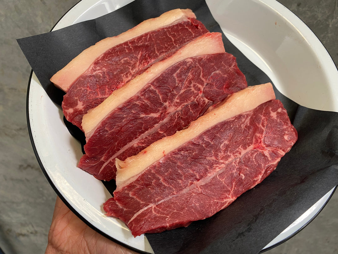 Pastured beef oyster blade steak 600g
