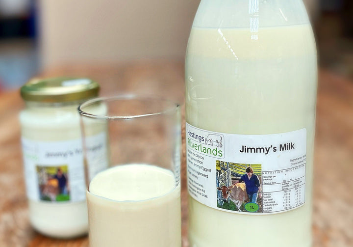 Jimmy's Jersey Milk (Hastings Riverlands) 1L + Bottle