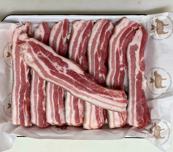 Pastured pork belly spare ribs - 500g