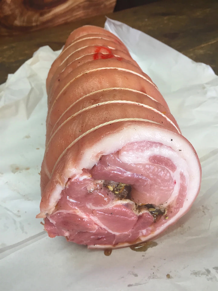 Organic Pastured shoulder porchetta - fennel