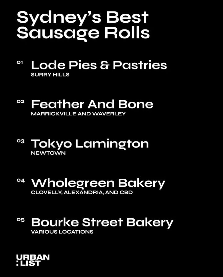 Sausage Rolls 4-pack (beef, pork or lamb)