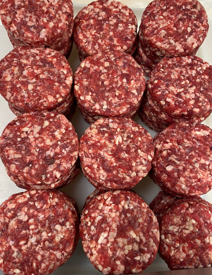 Pastured beef burger - plain 4 pack