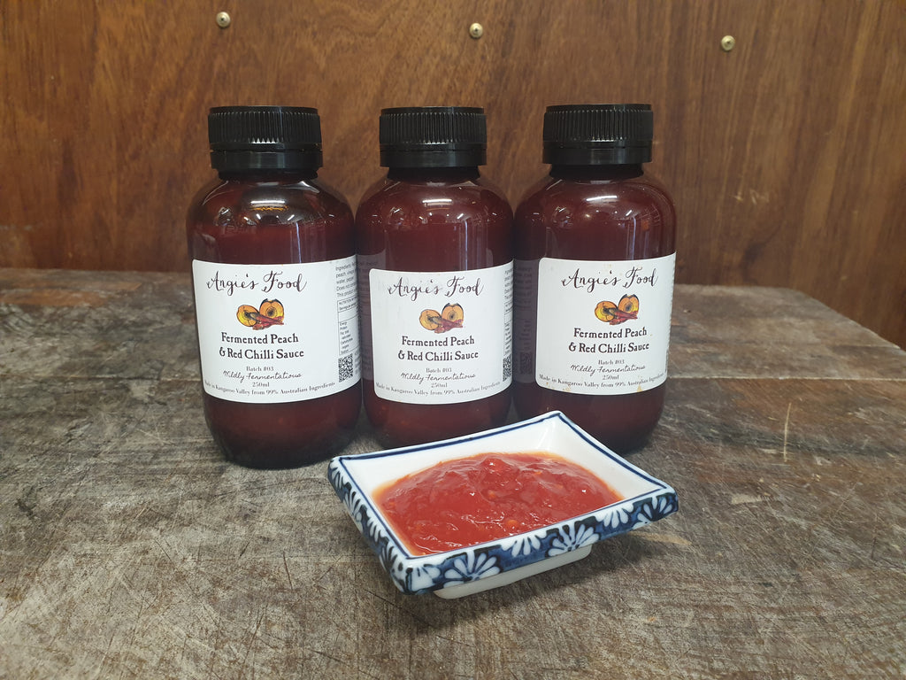 Angie's Sauce - Fermented Peach and Red Chilli Sauce