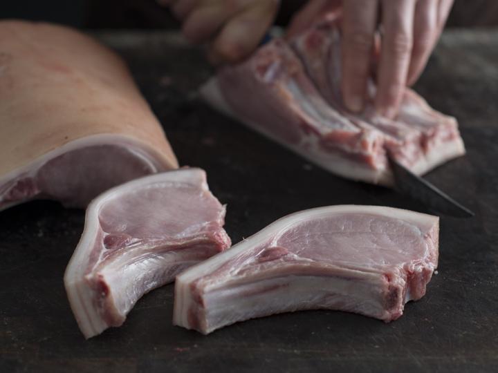 Pastured pork loin cutlets - app 600 gm