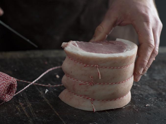Pastured pork loin, boned roast