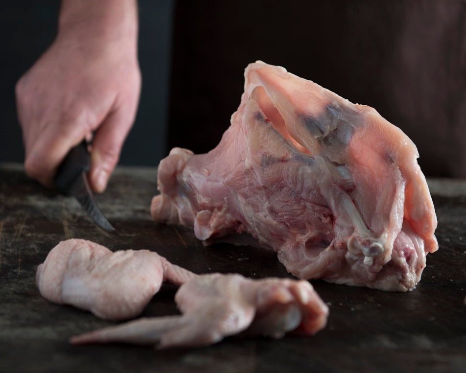 Organic chicken carcass