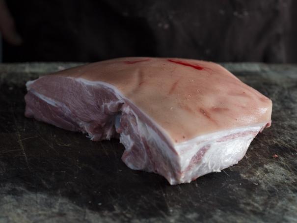 Pastured pork shoulder roast on bone