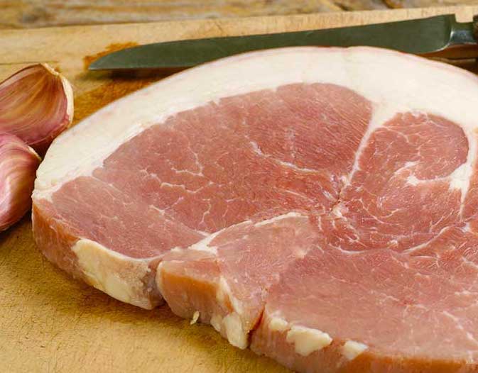 Gammon: beer-brined, pasture-raised pork leg (app 2.5 kg)