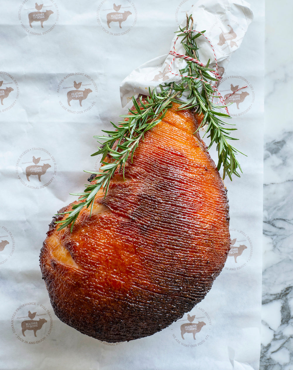 Leg Ham bone in: pastured, heritage-breed pork