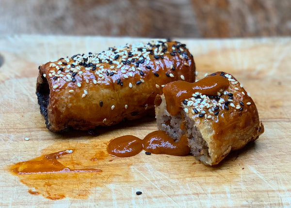 Sausage roll: Pastured Beef & Kimchi