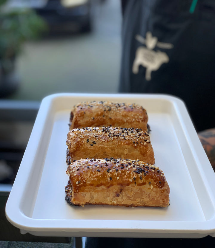 Sausage roll: Pastured Beef & Kimchi