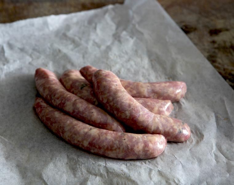 Pastured pork, fennel & chilli sausages